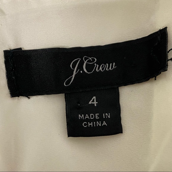 J Crew Ivory Faille Stretch Sheath Dress 4 - Picture 11 of 13